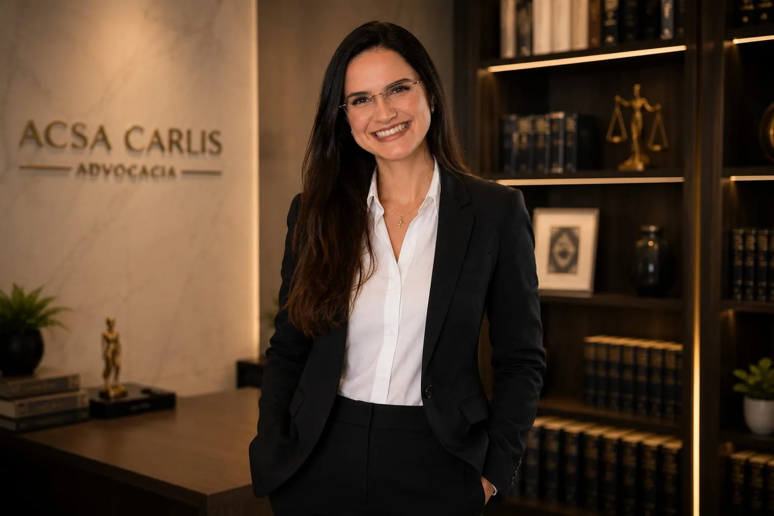 Dra. Acsa Carlis no escritório Acsa Carlis Advocacia, em Mogi das Cruzes